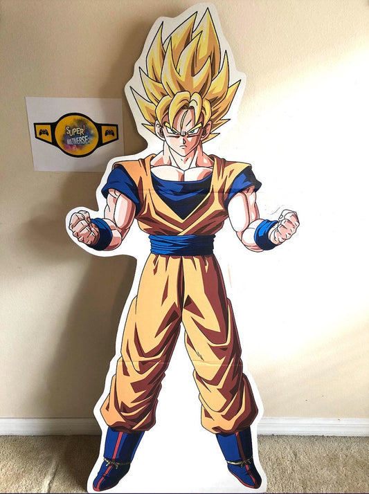 Super Saiyan Goku 6Ft Tall LifeSize Cardboard Standee [Dragon Ball, DBZ]