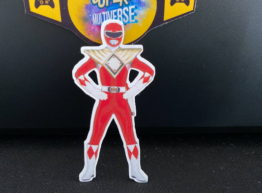 Red Ranger Shield Sticker {MMPR, Power Rangers}