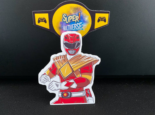 Red Ranger Shield Sticker 2 {MMPR, Power Rangers}