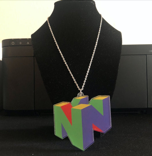 Nintendo 64 Logo Necklace {Jewelry}