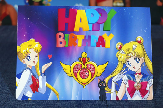 Sailor Moon Birthday Greeting Card