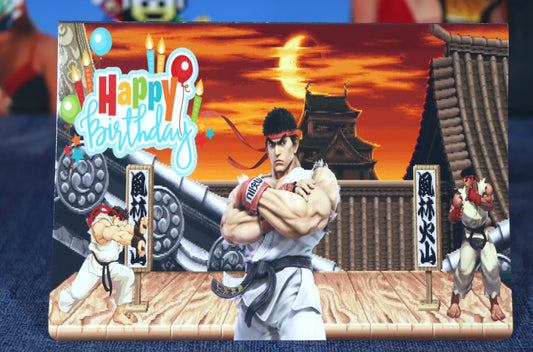 Ryu Birthday Greeting Card {Street Fighter}
