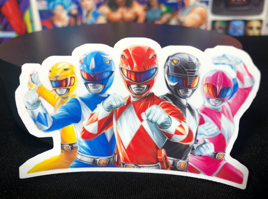 MMPR Squad Sticker (Mighty Morphin Power Rangers)