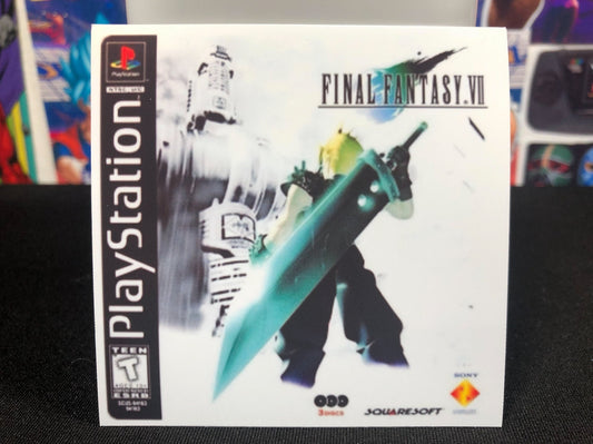 Final Fantasy VII Box Art Sticker