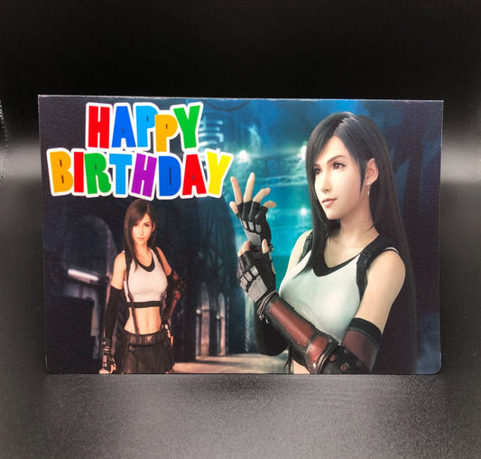Tifa Birthday Greeting Card (Final Fantasy VII)