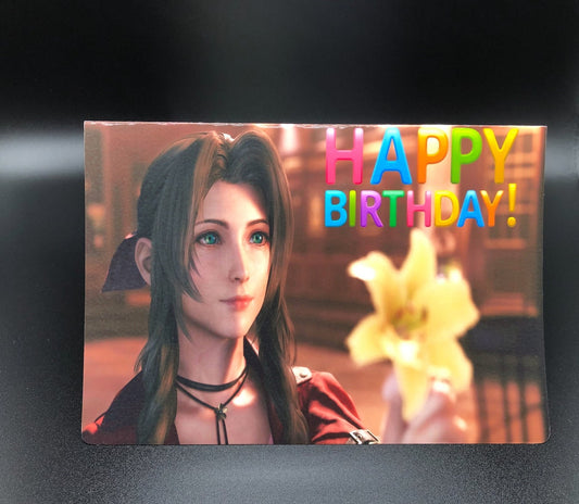 Aerith Birthday Greeting Card (Final Fantasy VII)
