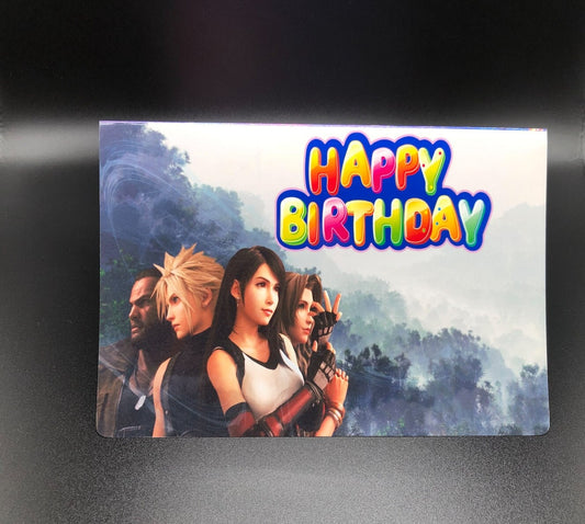 Final Fantasy VII Birthday Greeting Card